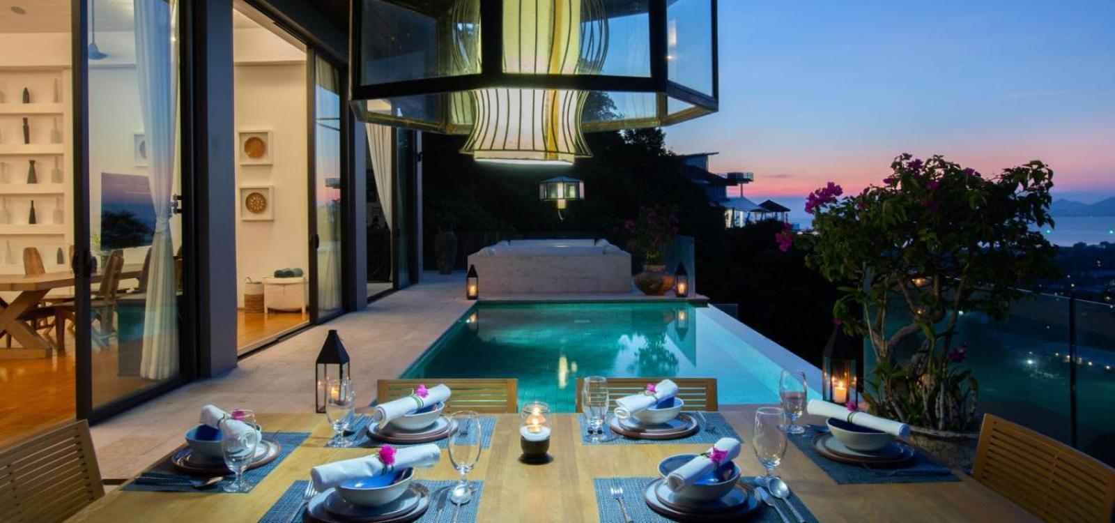 Villa Belle - Fully Serviced Private Sea View Villa With An Award Winning In-House Cook Choeng Mon Kültér fotó